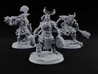 Hammer, Axe and Splintered Club Frost Giant Warriors turntable