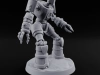 Barrel Chested and Bolted Together Warforged Automaton A turntable