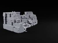 Snow Capped Ruined Stone Wall E turntable