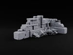 Snow Capped Ruined Stone Wall D turntable