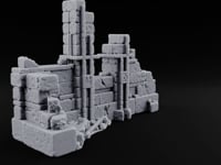Snow Capped Ruined Stone Wall B turntable