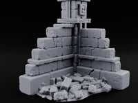 Snow Capped Ruined Stone Wall F turntable