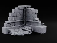 Snow Capped Ruined Stone Wall G turntable