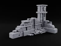 Snow Capped Ruined Stone Wall C turntable