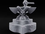Horns Hold the Hammer Still Stone Skull Anvil with Hammer turntable