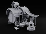 Bell Rings, Kettle Sings Wooden Caravan Wagon with Camp turntable