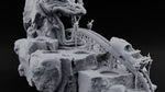 Thrill Ride, Terrible Teeth D&D Dragon Coaster Rocky Diorama turntable