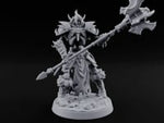 Fur Cuffs, No Flesh Skeleton Halberd Warrior turntable