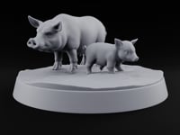 Mud Day Mishaps Boar Pig Beast B turntable