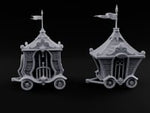 Ringmaster's Unwilling Guests Carnival Cage Wagons turntable