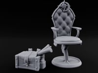 Stargazers' Study Hall Ornate Astronomer Furniture B turntable