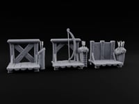 Tilt Yard Trimmings Wooden Jousting Tournament Terrain B turntable