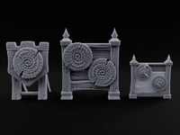 Tilt Yard Trimmings Wooden Jousting Tournament Terrain F turntable