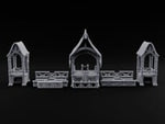 Tilt Yard Trimmings Wooden Jousting Tournament Terrain C turntable