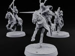 Lances Level, Nobody Yields Human Jousting Knights on Horses turntable