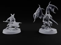 One Grounded, One Gliding Dragonborn Warriors turntable