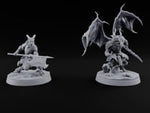One Grounded, One Gliding Dragonborn Warriors turntable