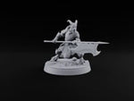 One Grounded, One Gliding Dragonborn Warrior A turntable