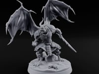 One Grounded, One Gliding Dragonborn Warrior B turntable