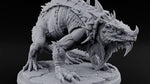 Collar Spiked, Spines Raised Giant Lizard turntable