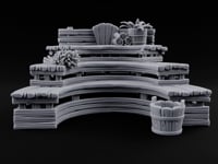 Steam Rises, Shoulders Drop Ornate Bathhouse Terrain A turntable