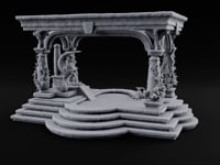 Steam Rises, Shoulders Drop Ornate Bathhouse Terrain D turntable