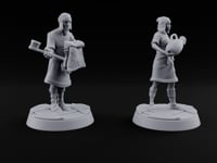 Fresh Towels, Cold Water Human Bathhouse Attendants turntable
