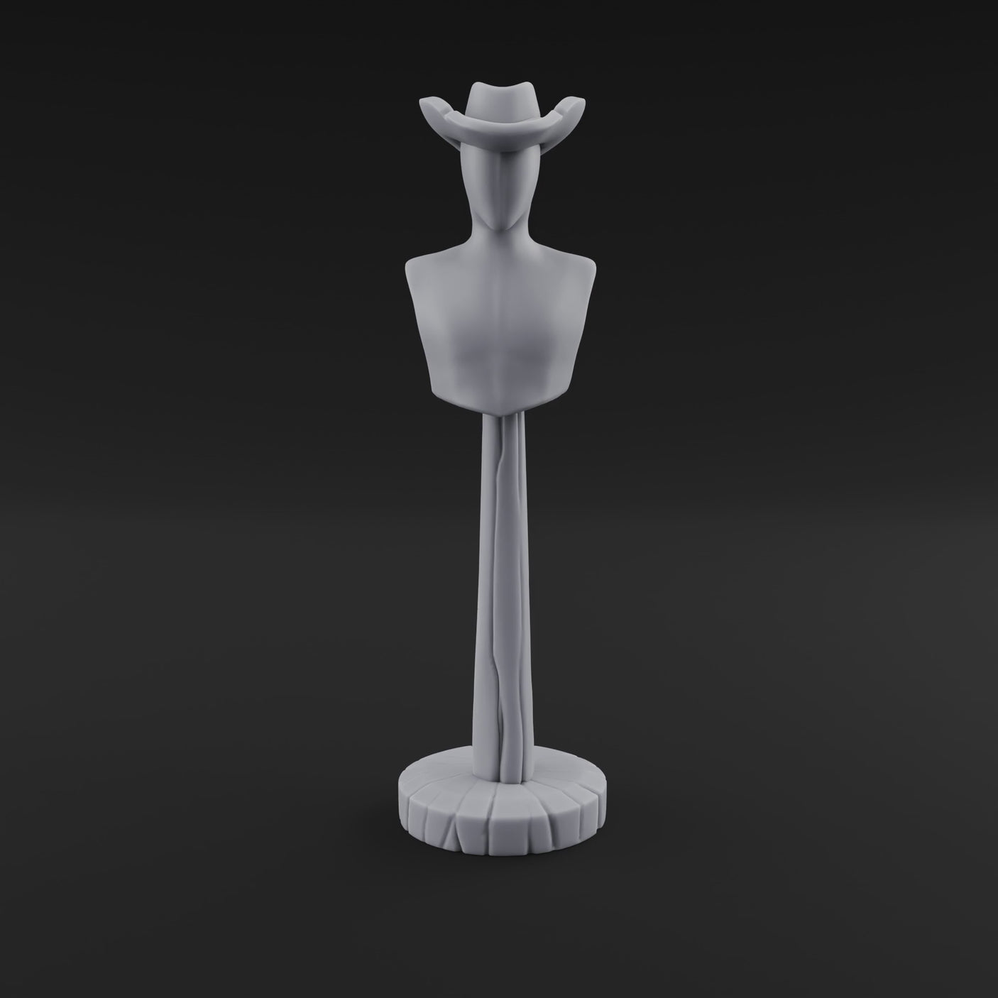 Stetson-Topped Mannequin Dress Form