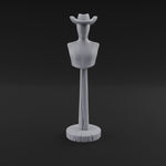 Stetson-Topped Mannequin Dress Form
