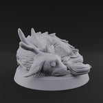 Curled Up Slumbering Faerie Dragon Wyrmling A