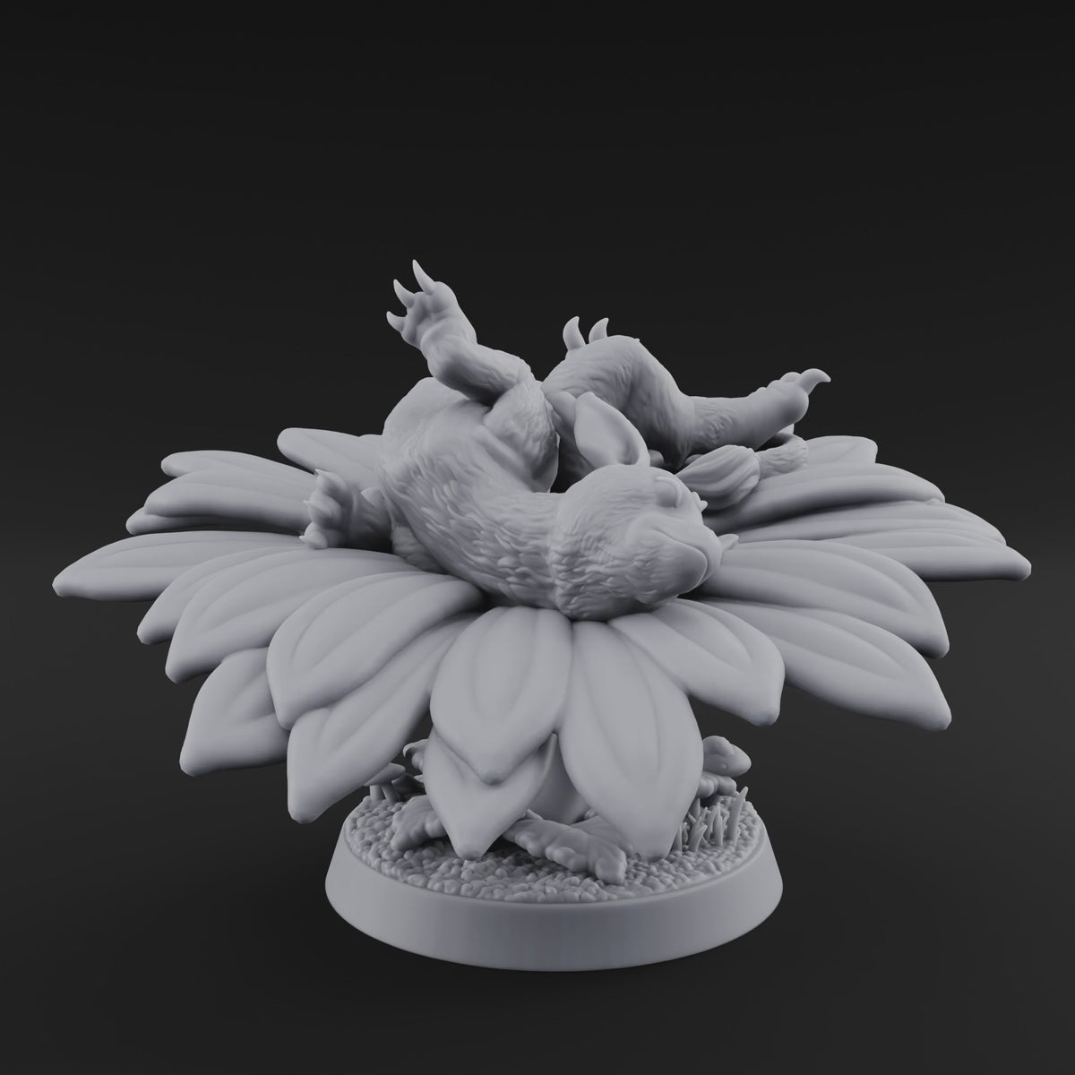 Curled Up Slumbering Faerie Dragon Wyrmling B