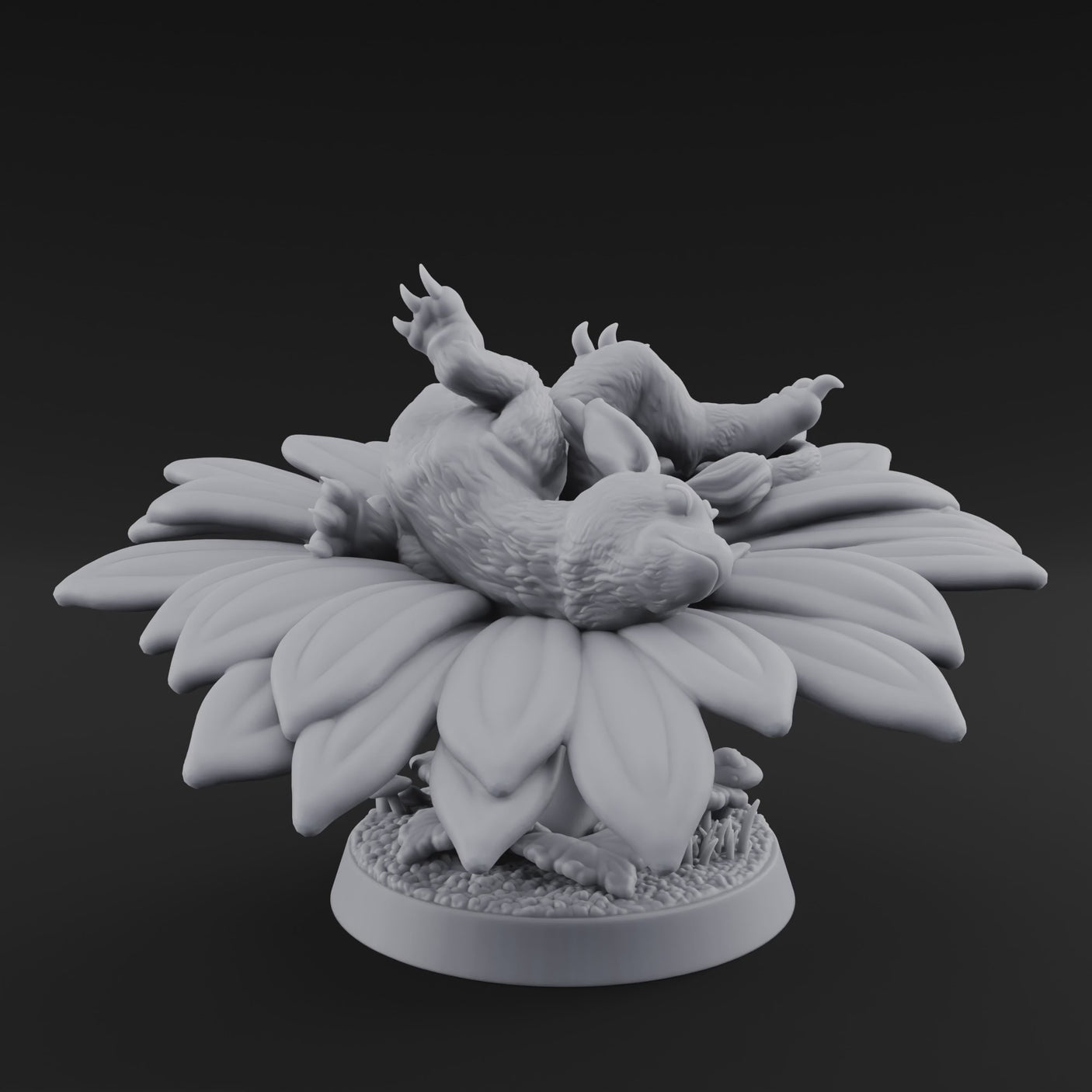 Curled Up Slumbering Faerie Dragon Wyrmling B