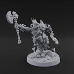 Axe Held High Ornate Human Warlords E
