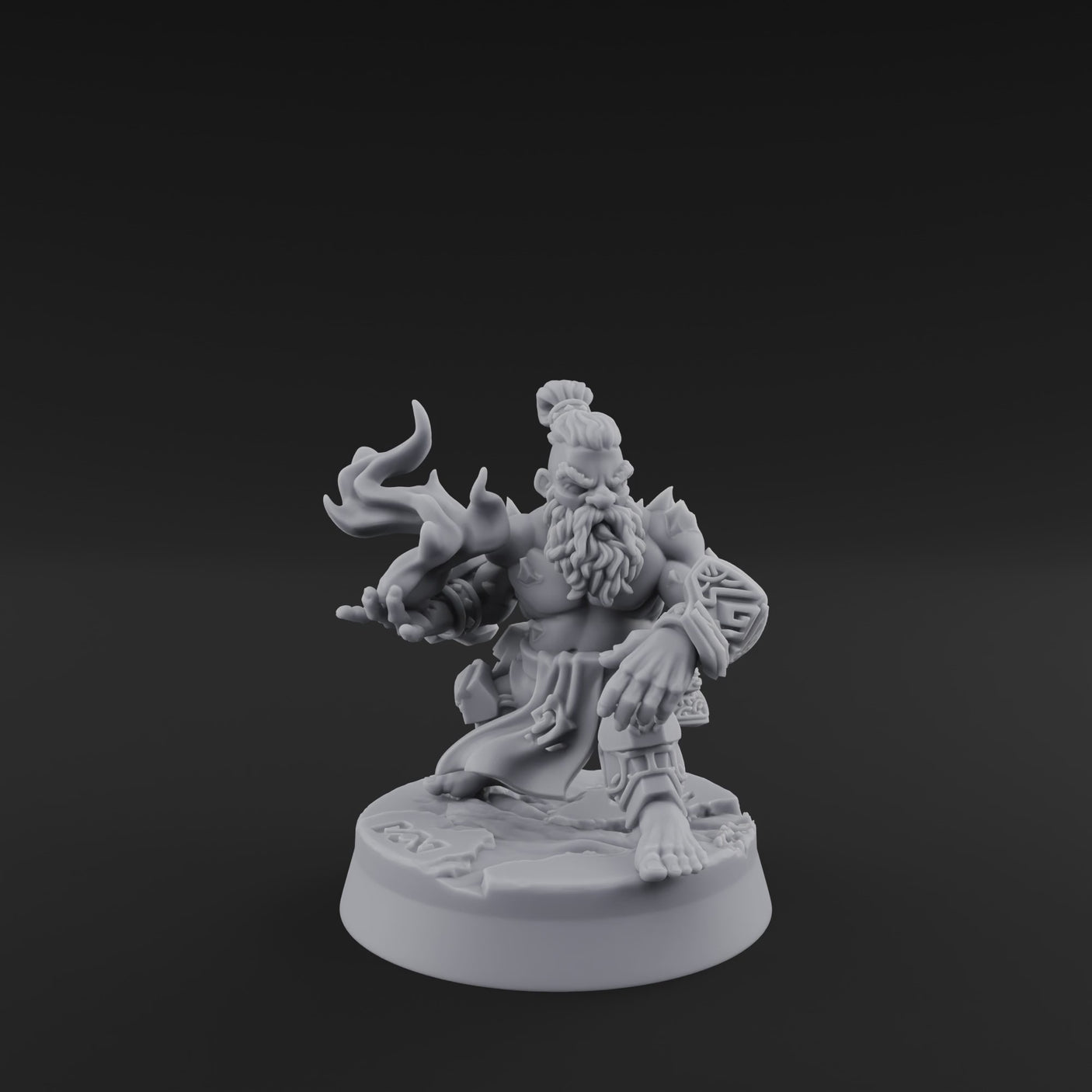 Flames Towering Skyward Dwarf Fire Casters E