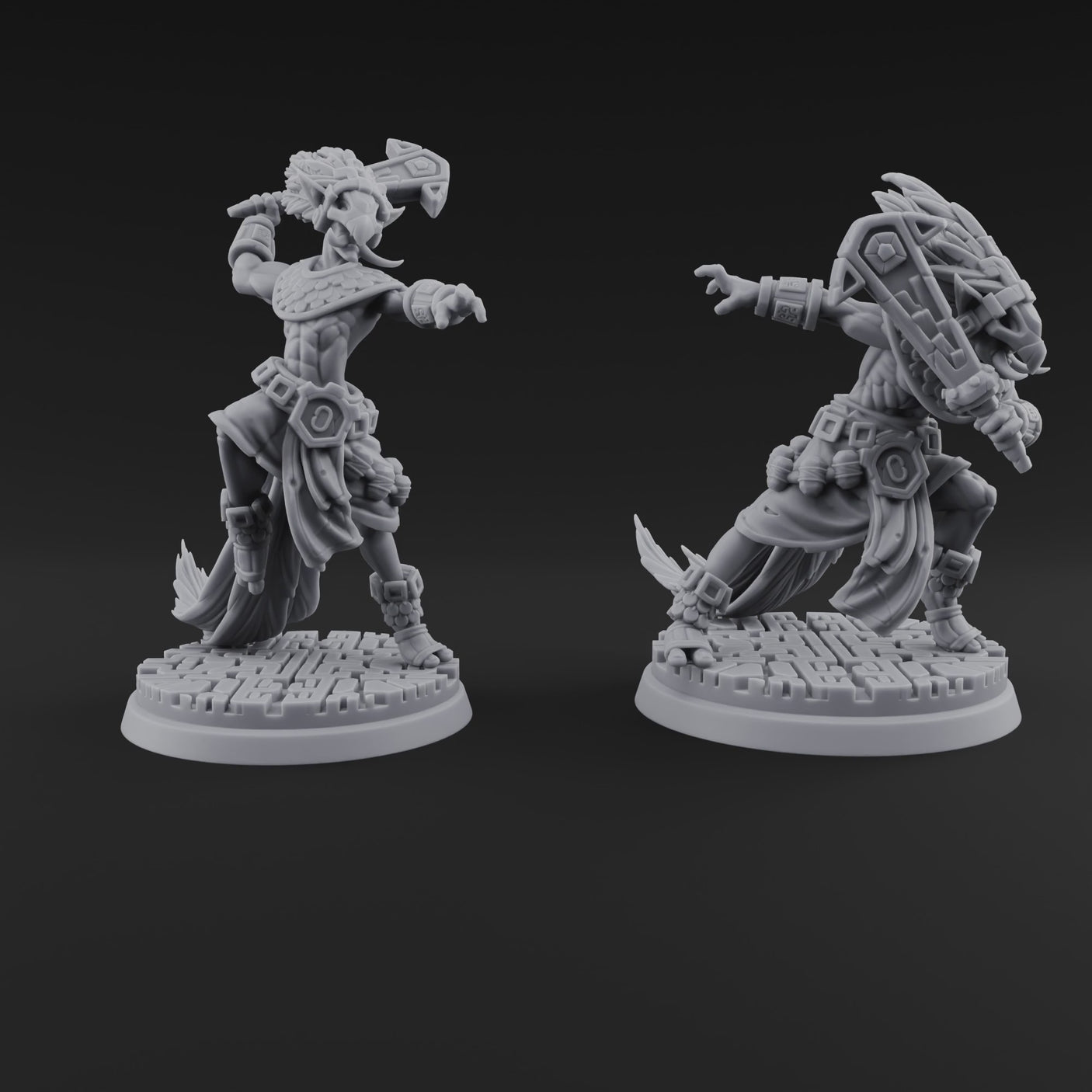 Aztec Inspired Stone-Fisted Hobgoblin Fighter