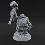 Hammer Held High Dwarf Warlord