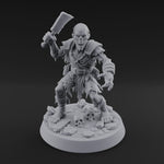 Cleaver Raised Hungry Zombie Brute