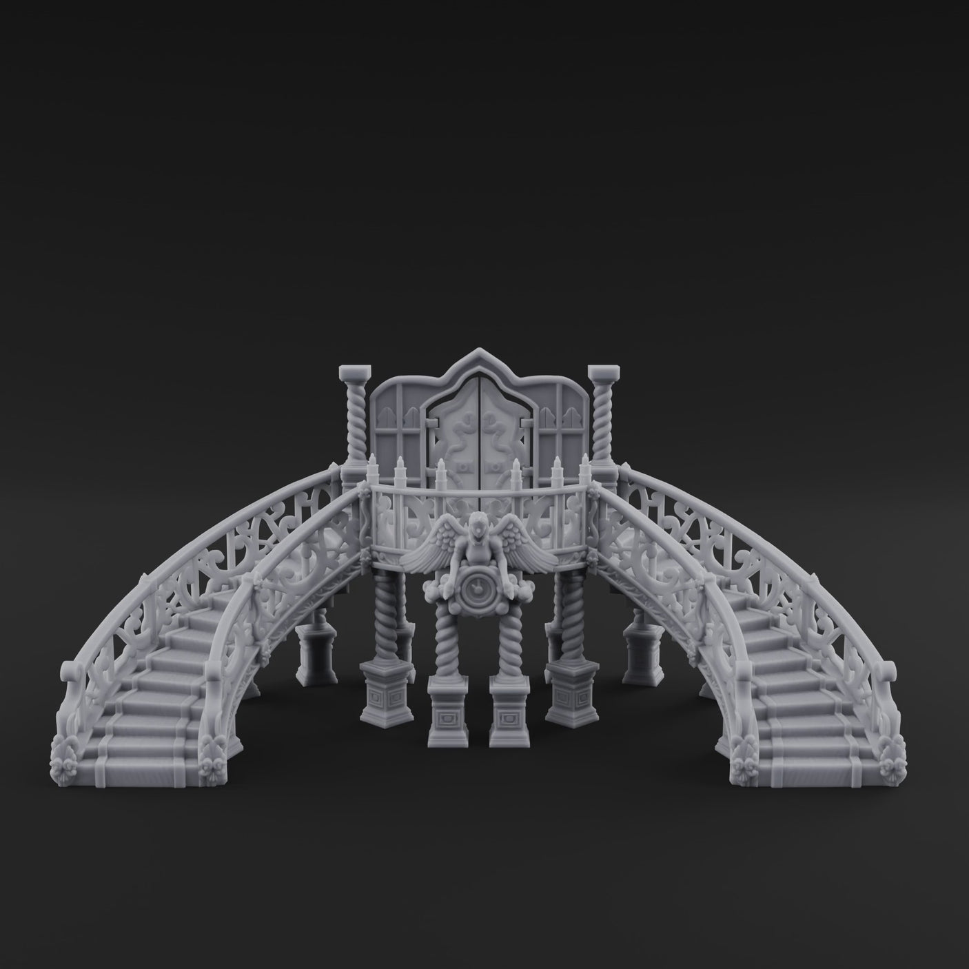 Grand-Arched Ballroom Staircase