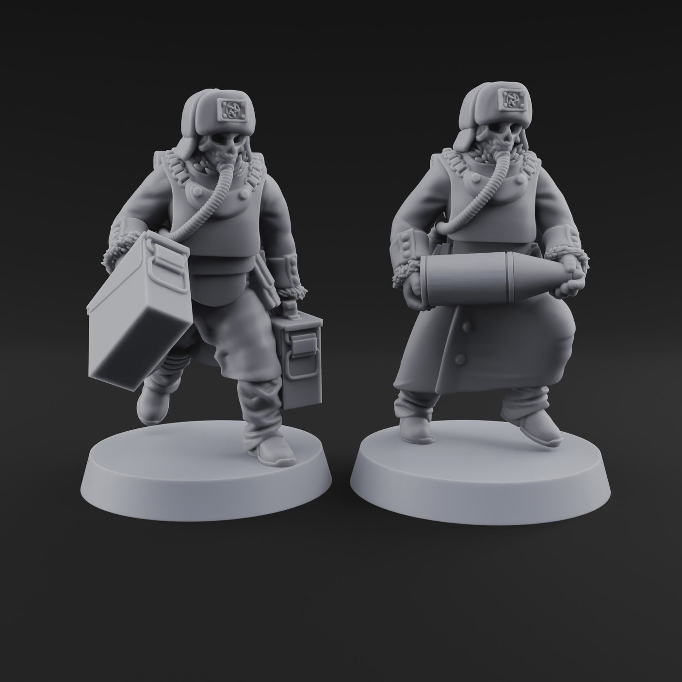 Munitions Running Human Guardsmen