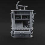 Tool-Laden Weapon Shop Counter