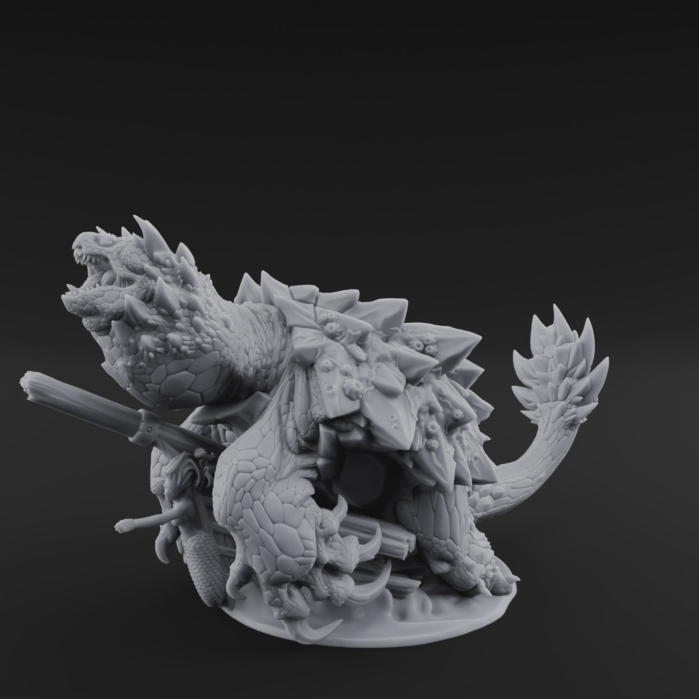 Spines Bristling Menace Dragon Turtle Brute