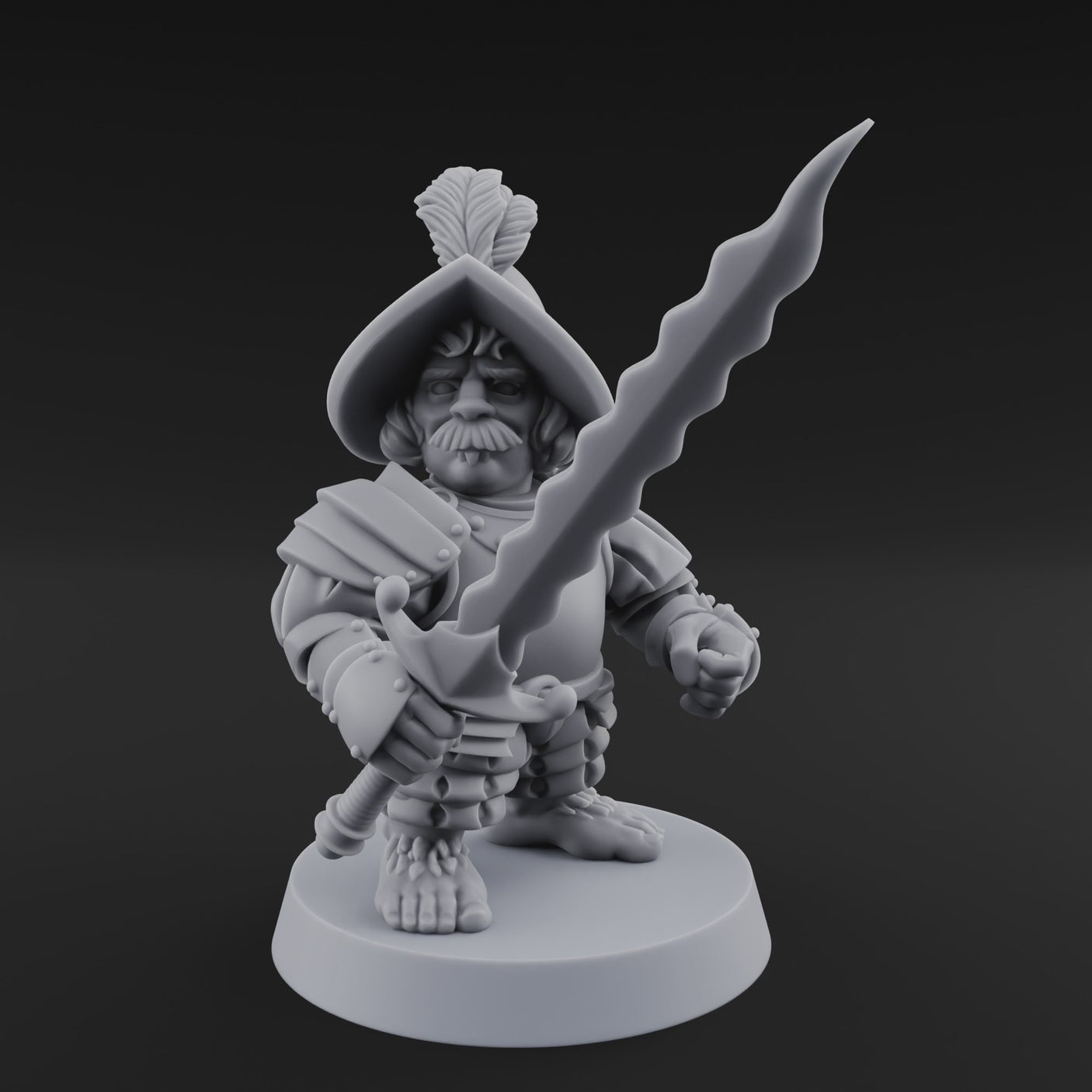 Swinging Low Halfling Greatsword Unit C