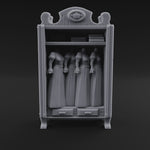 Mannequin-Dressed Tailor's Display Cabinet