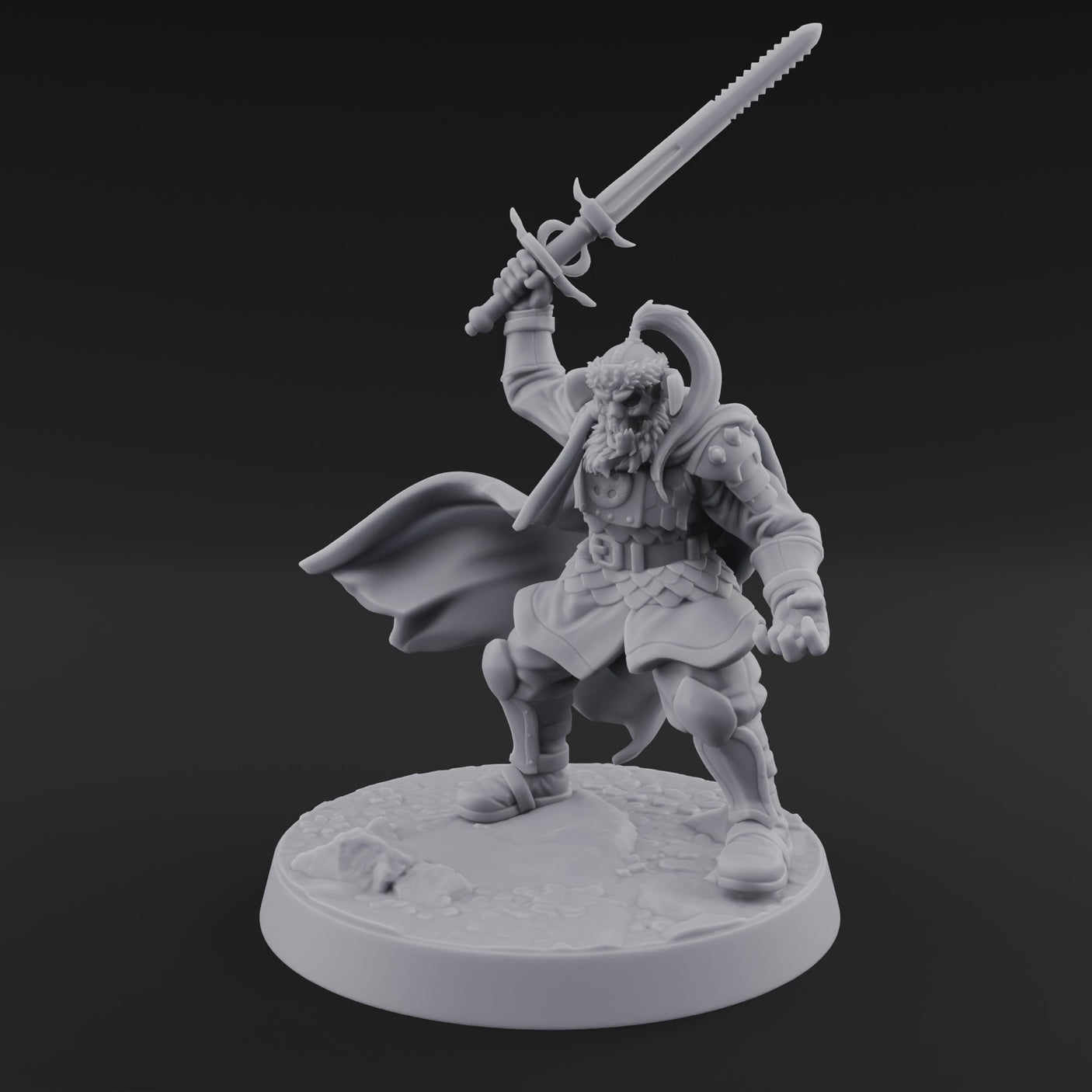 Downward Swinging Sword Fighter