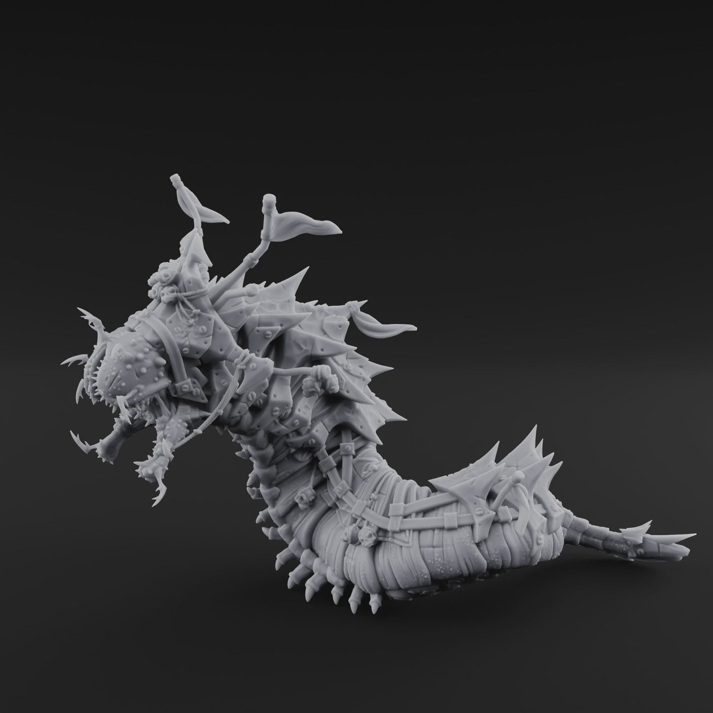 Rider Aloft Purple Worm Monstrosity