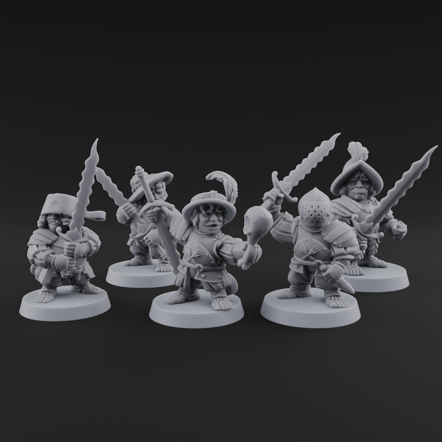 Swinging Low Halfling Greatsword Unit