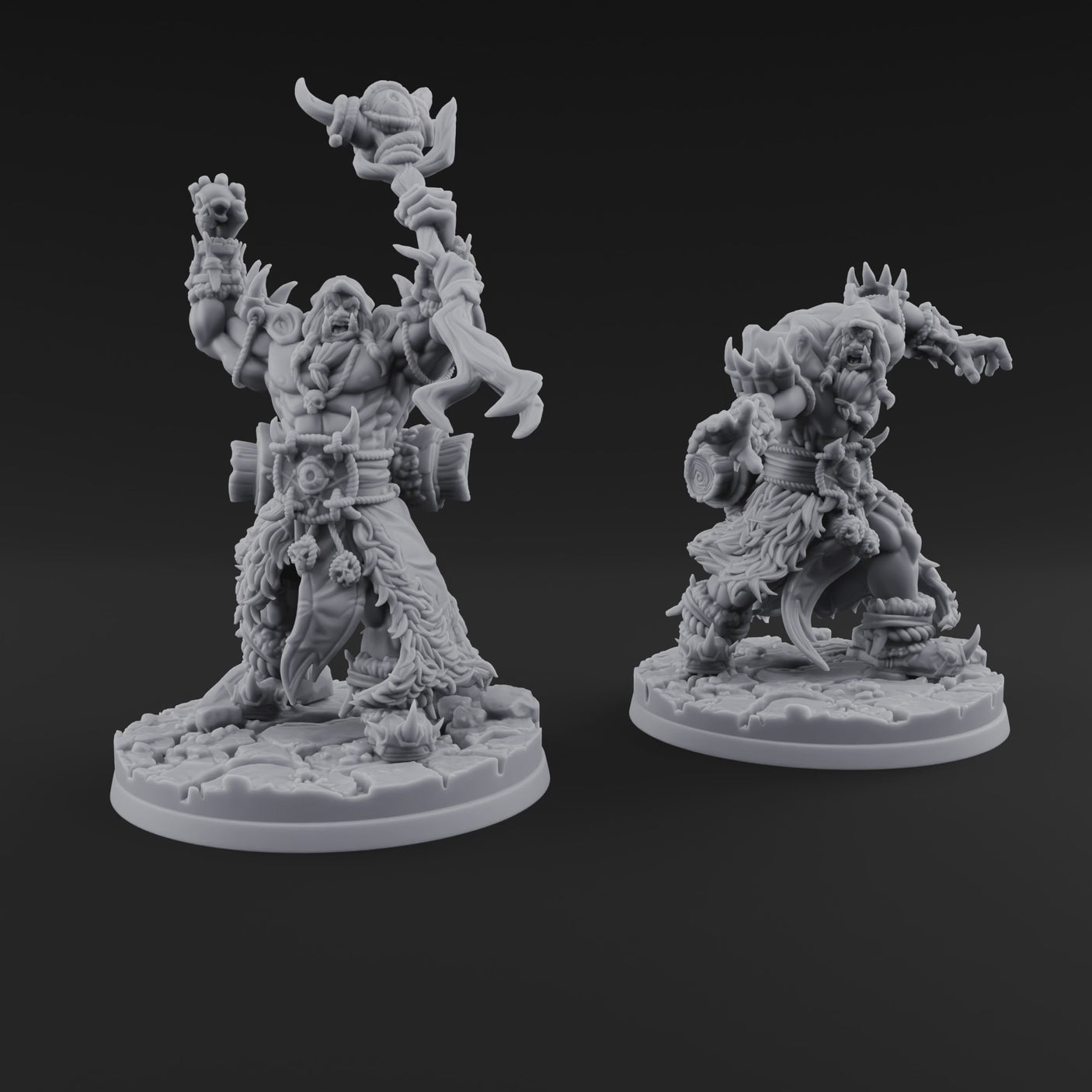 Arms Raised Conjuring Orc Sorcerers