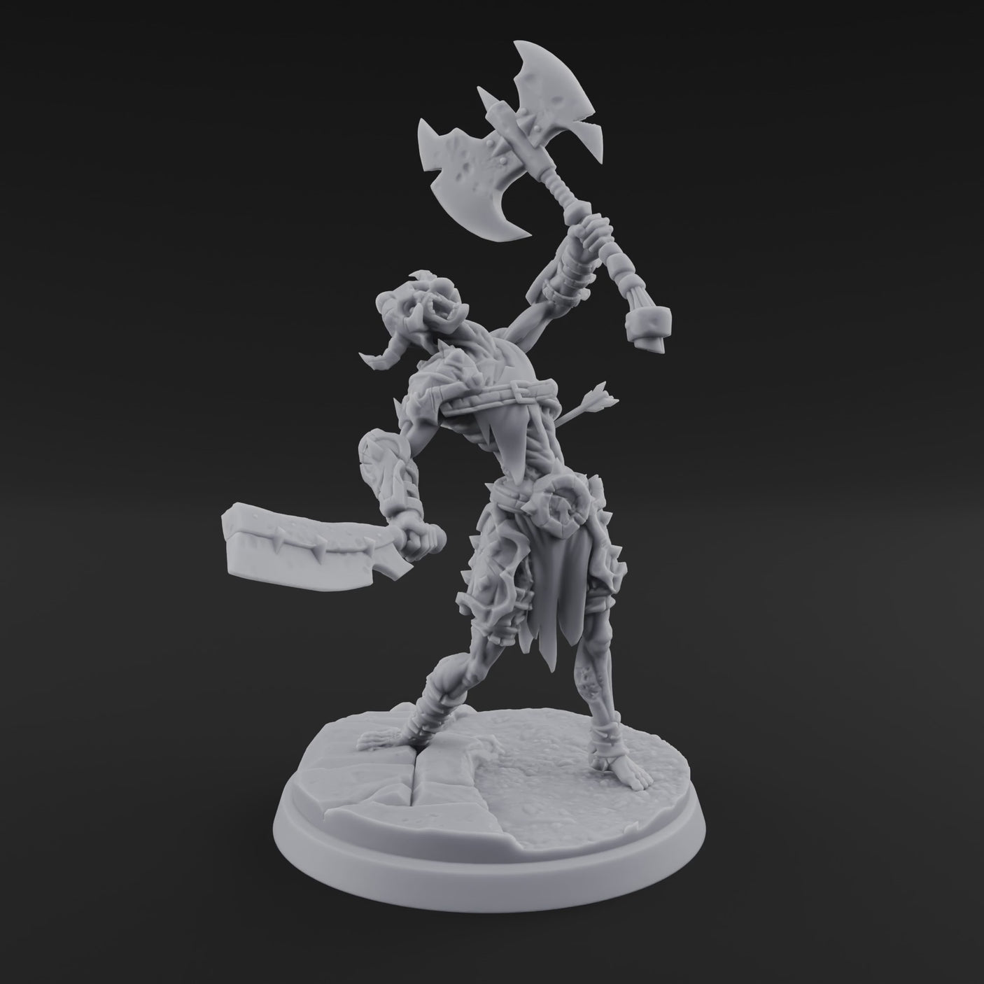 Axes Held High Ghoul Warriors A