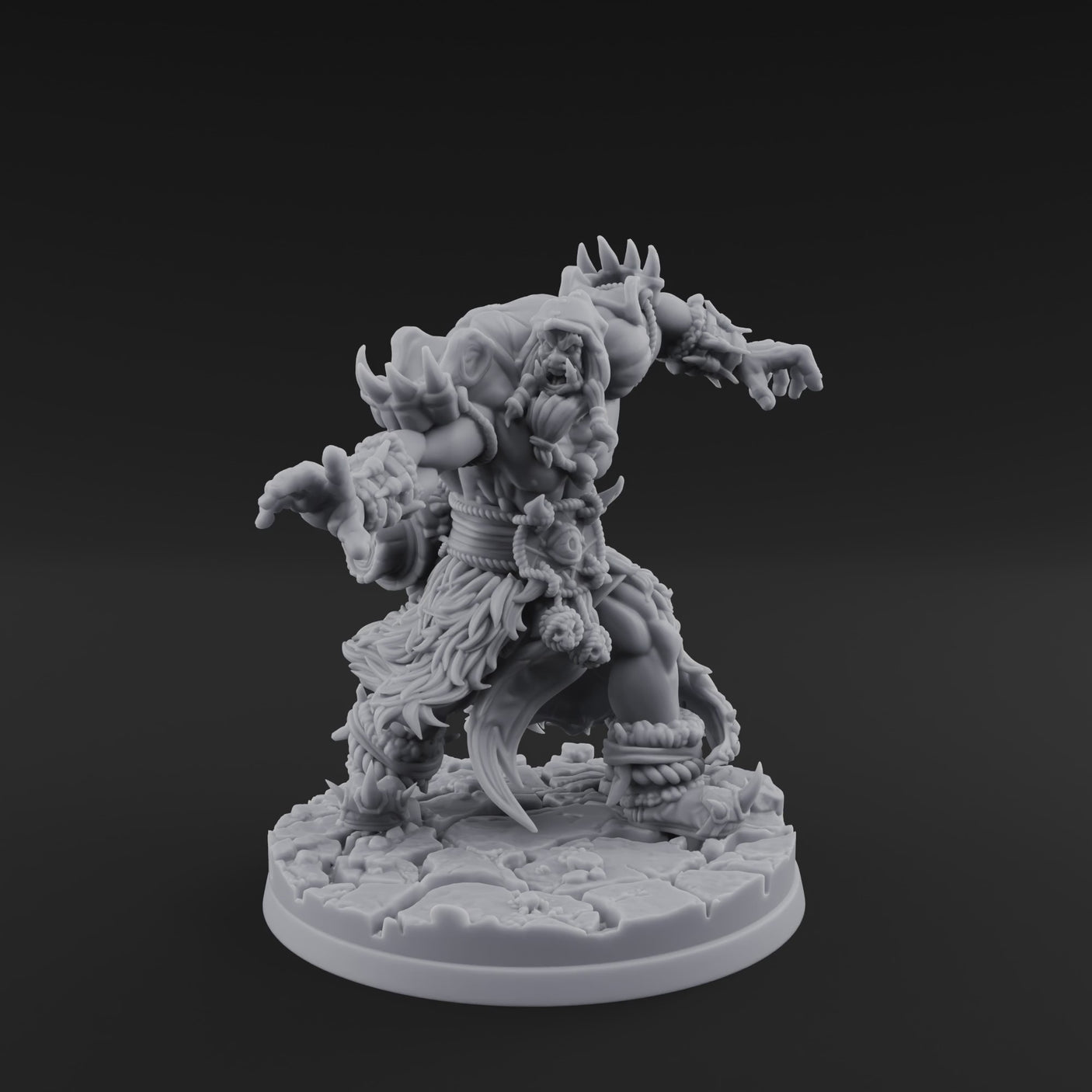 Arms Raised Conjuring Orc Sorcerers B