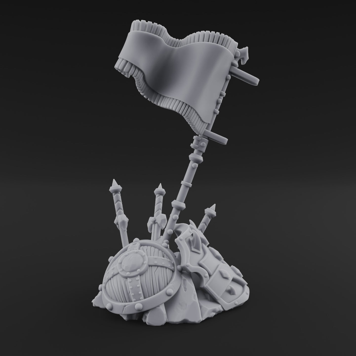 Ornate Ceremonial Banner Stand